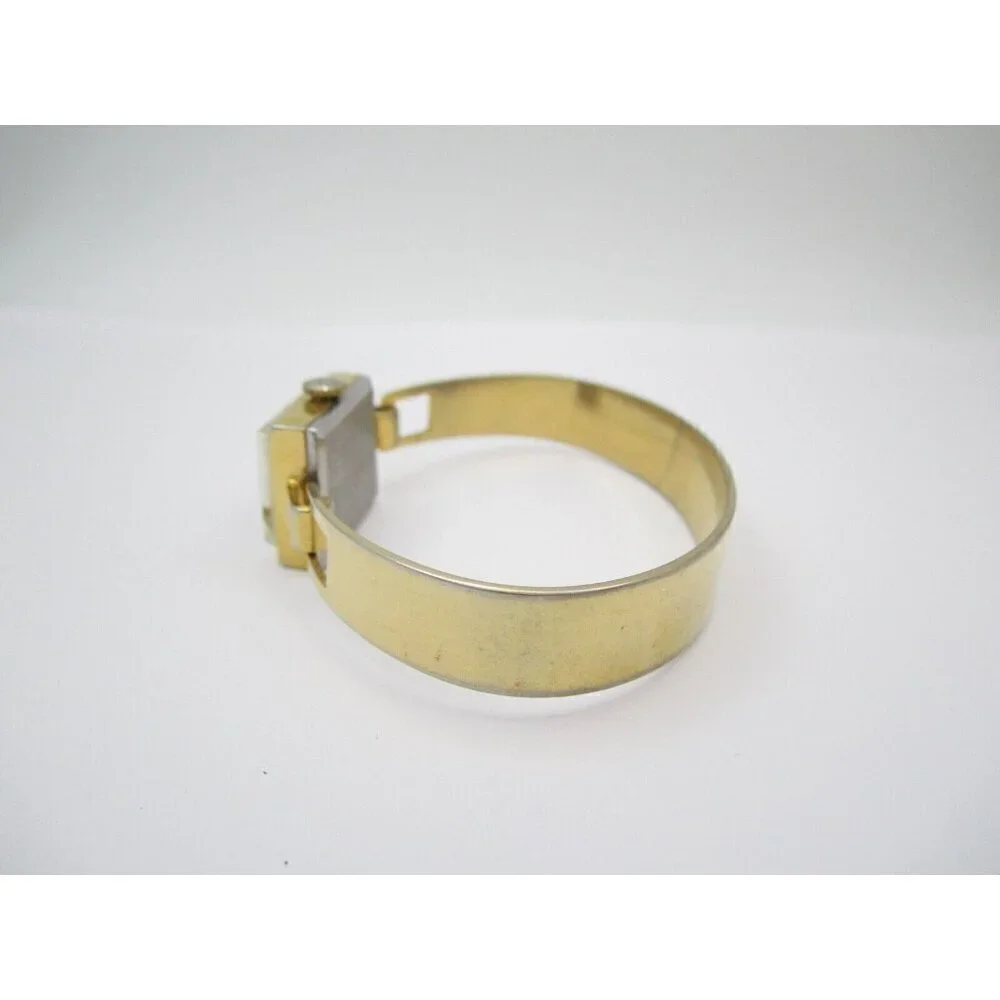 Vtg Ermex Hand‎ Wind WR Analog Dial Causal Square Watch (G456)